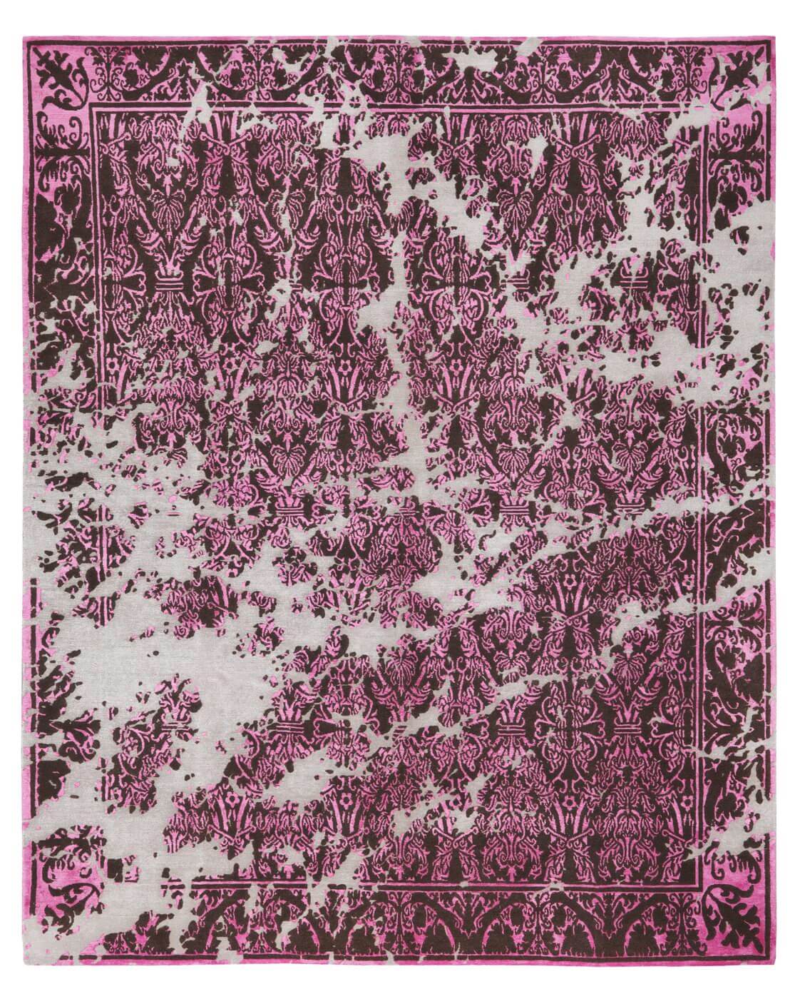 Дизайнерский ковер ручной работы Alcaraz Sky пурпурный от Яна Ката