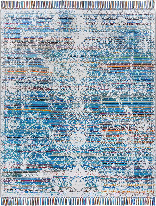 Разноцветный ковер Rajasthan Tibetan Eco No.3 1085 ☞ Размер: 210 x 210 см