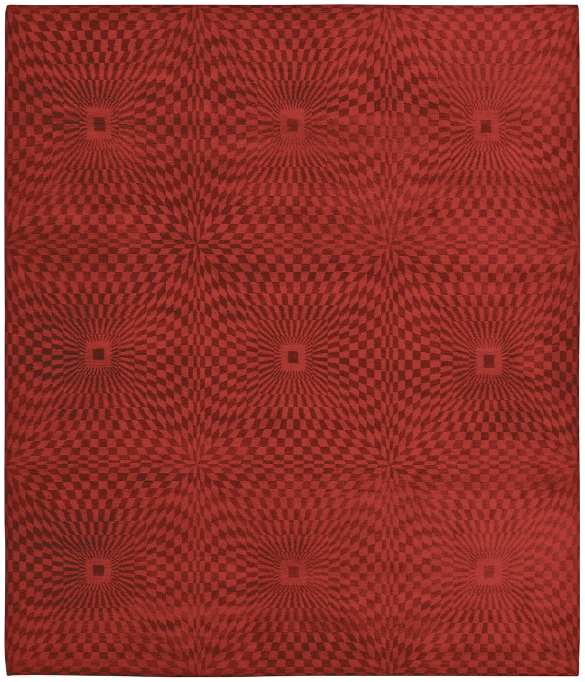 Элитный ковер Kaleidoscope красный германского бренда Jan Kath