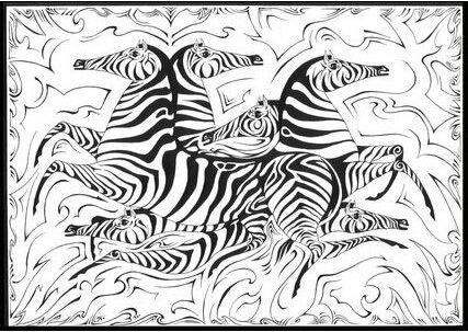 Элитный ковер с зебрами Safari