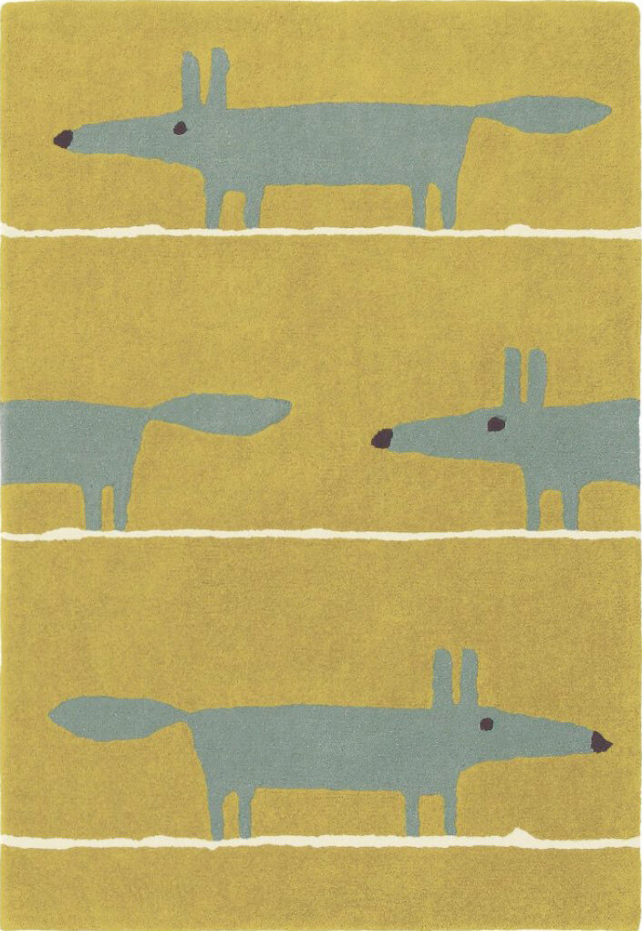 Голландский ковер ручной работы Mr. Fox Mustard 25306