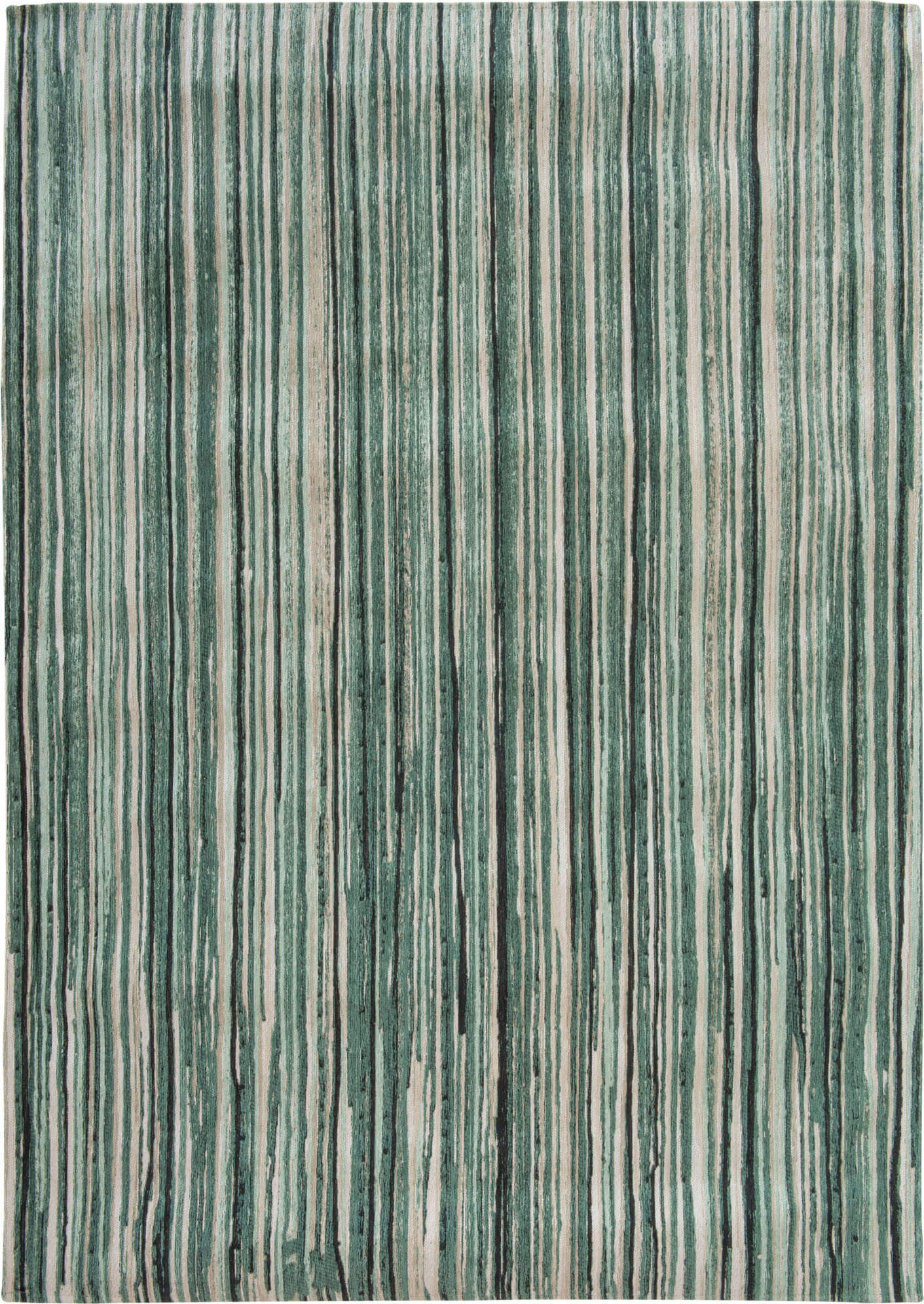 Бельгийский безворсовый ковер Green Stripes