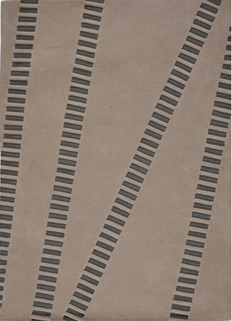 Натуральный шерстяной ковер Gray Swing ☞ Размер: 200 x 300 см