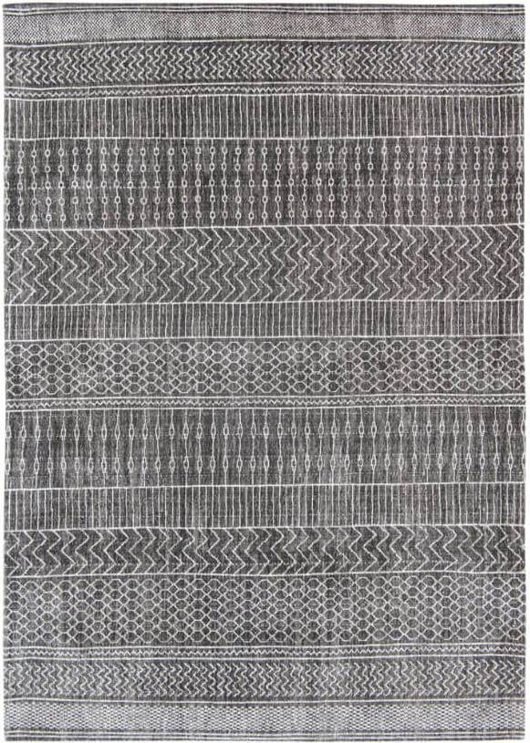 Ковер с геометрическим узором Amazigh Grey ☞ Размер: 140 x 200 см