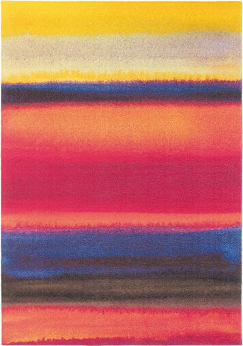 Яркий ковер с разноцветным абстрактным рисунком Kaleidoscope Stripe Col.3
