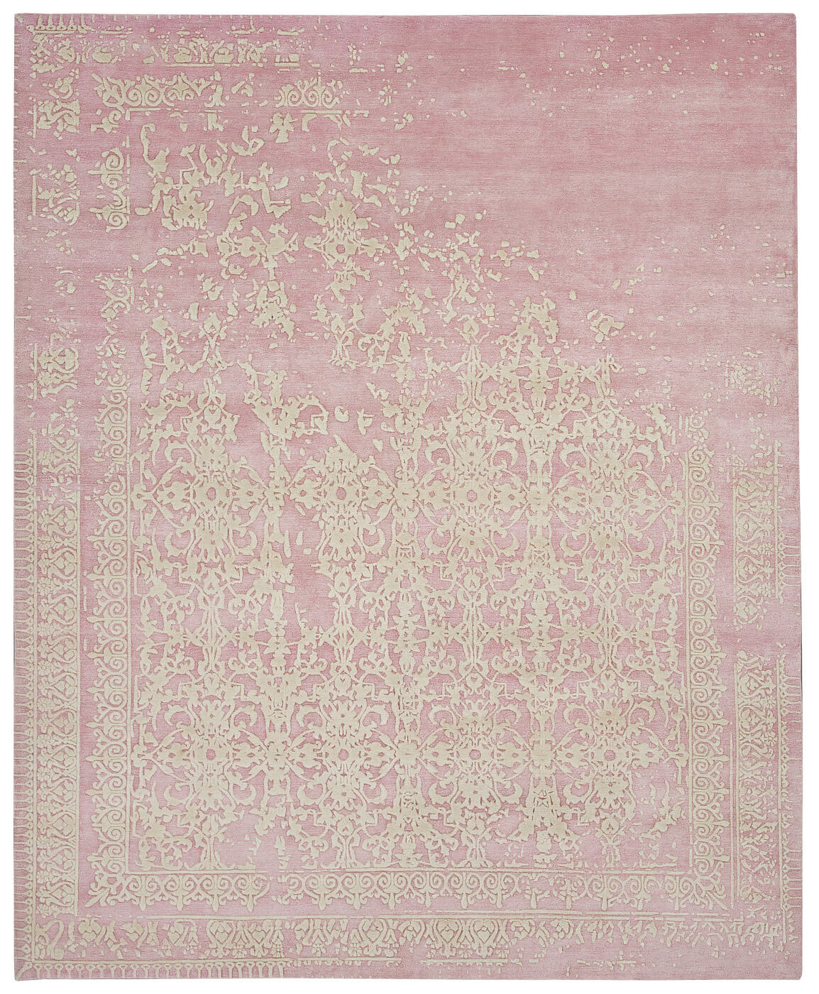 Элитный ковер ручной работы Ferrara Rocked розовый