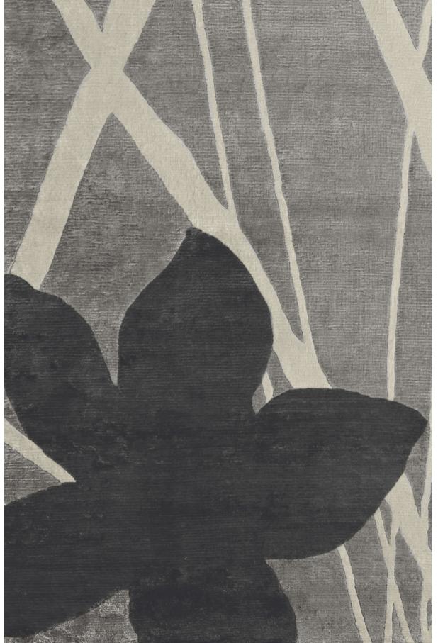 Абстрактный ковер серого цвета Fields