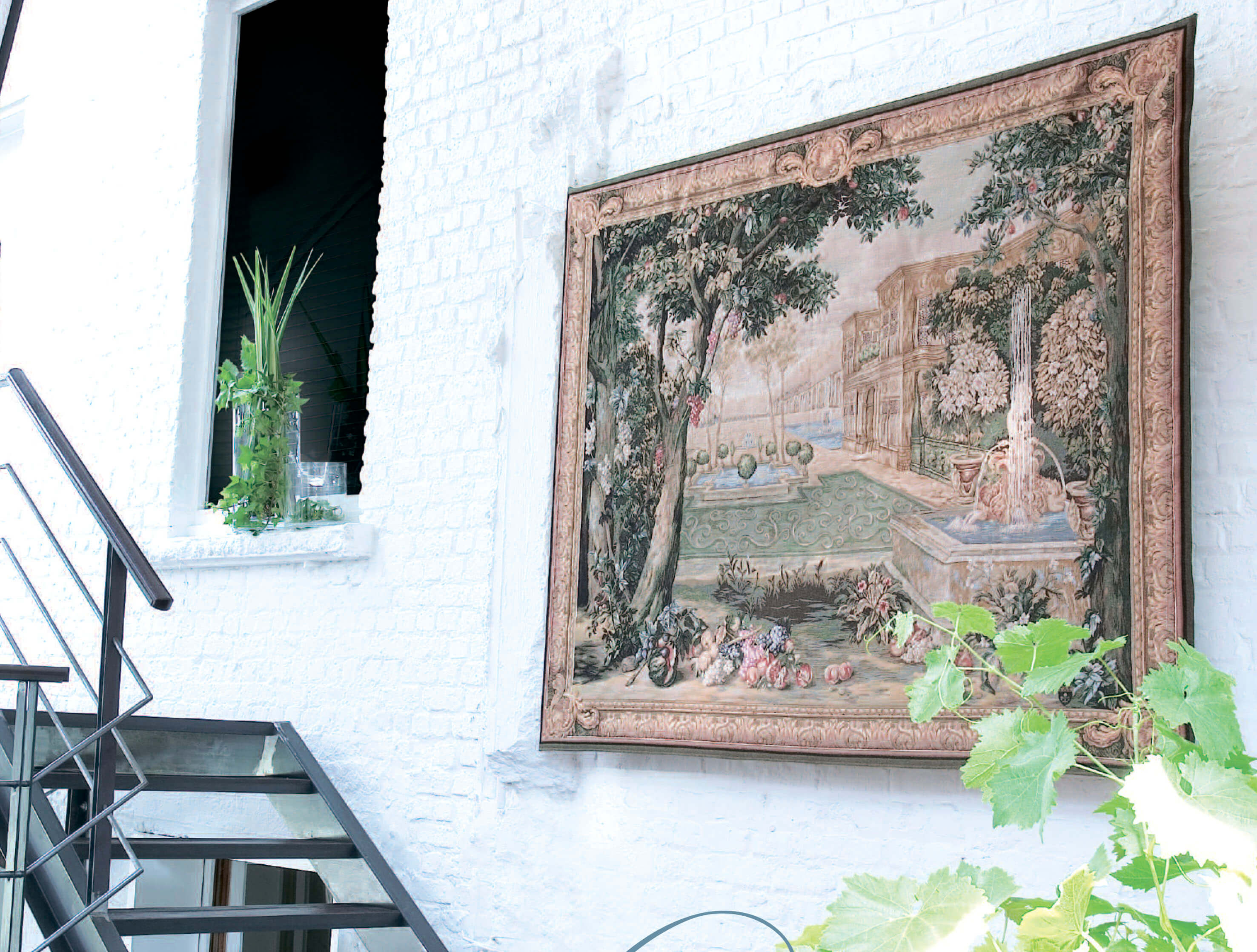 Гобелен «Фонтан» Verdure Fontaine ☞ Размер: 150 x 200 см
