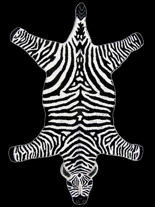 Ковер в детскую комнату Animals Zebra Black/White