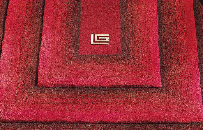 Индийский ковер ручной работы из шерсти Metro Red