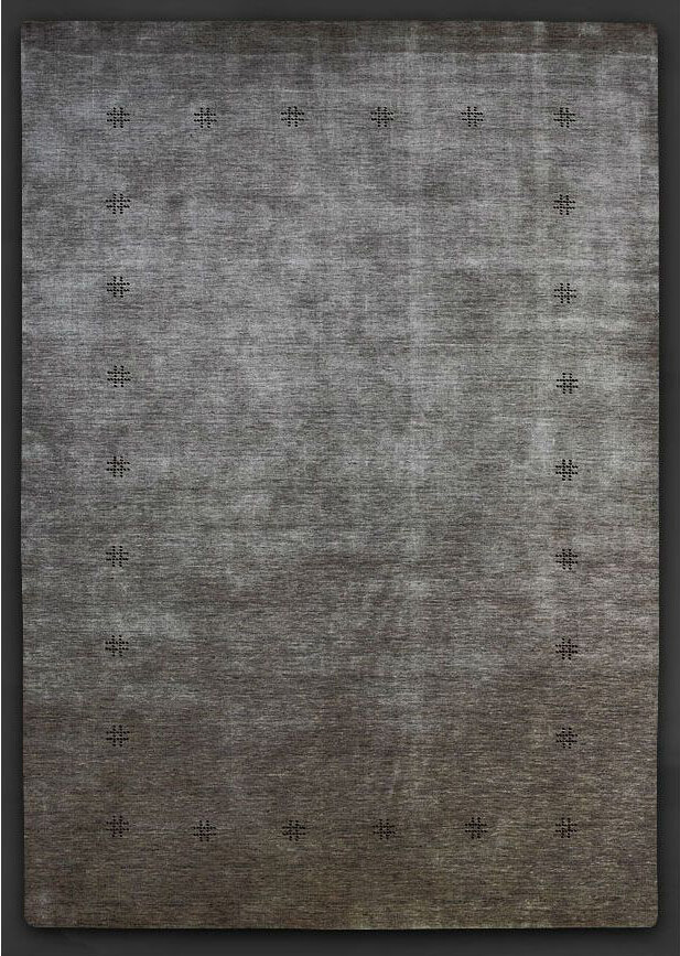Натуральный шерстяной ковер Grey Lana ☞ Размер: 170 x 240 см