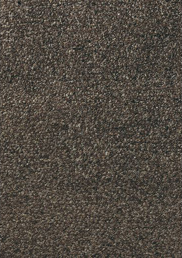 Однотонный шерстяной ковер коричневого цвета Yeti