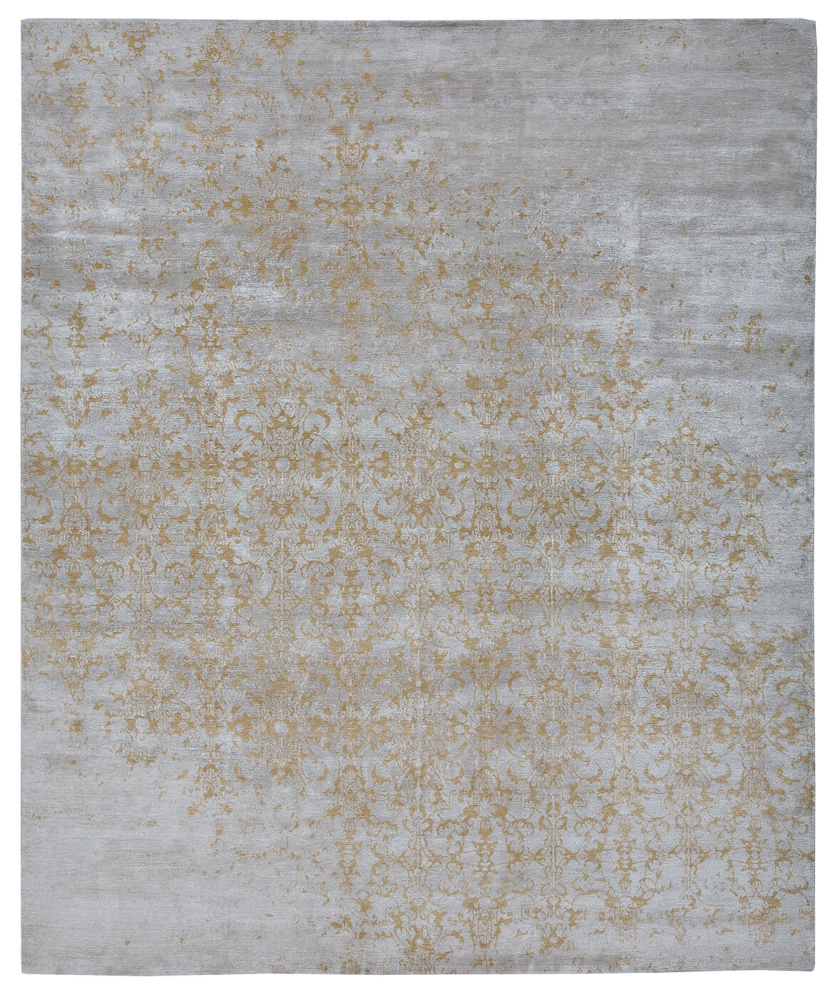 Дизайнерский ковер ручной работы Milano Raved серый от Яна Ката