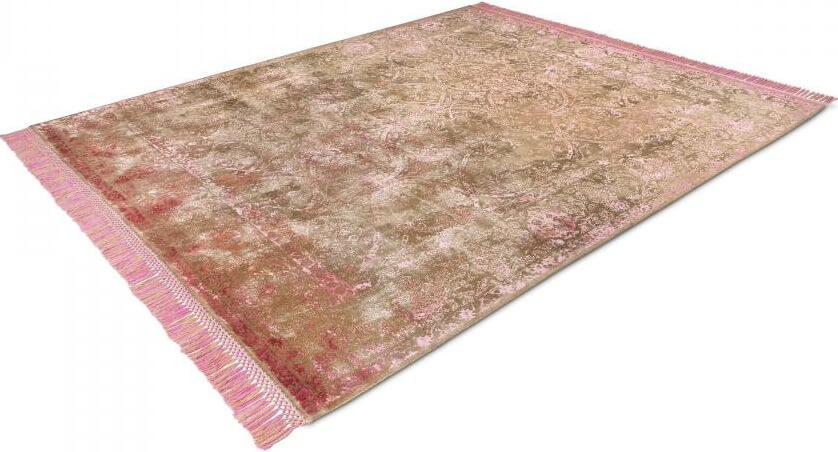 Cтаринный ковер Rajasthan ZeroPile No.3 Ex Eye Candy Pink ☞ Размер: 150 x 240 см