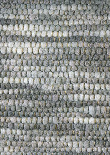 Серый безворсовый ковер ручной работы COBRA 29414