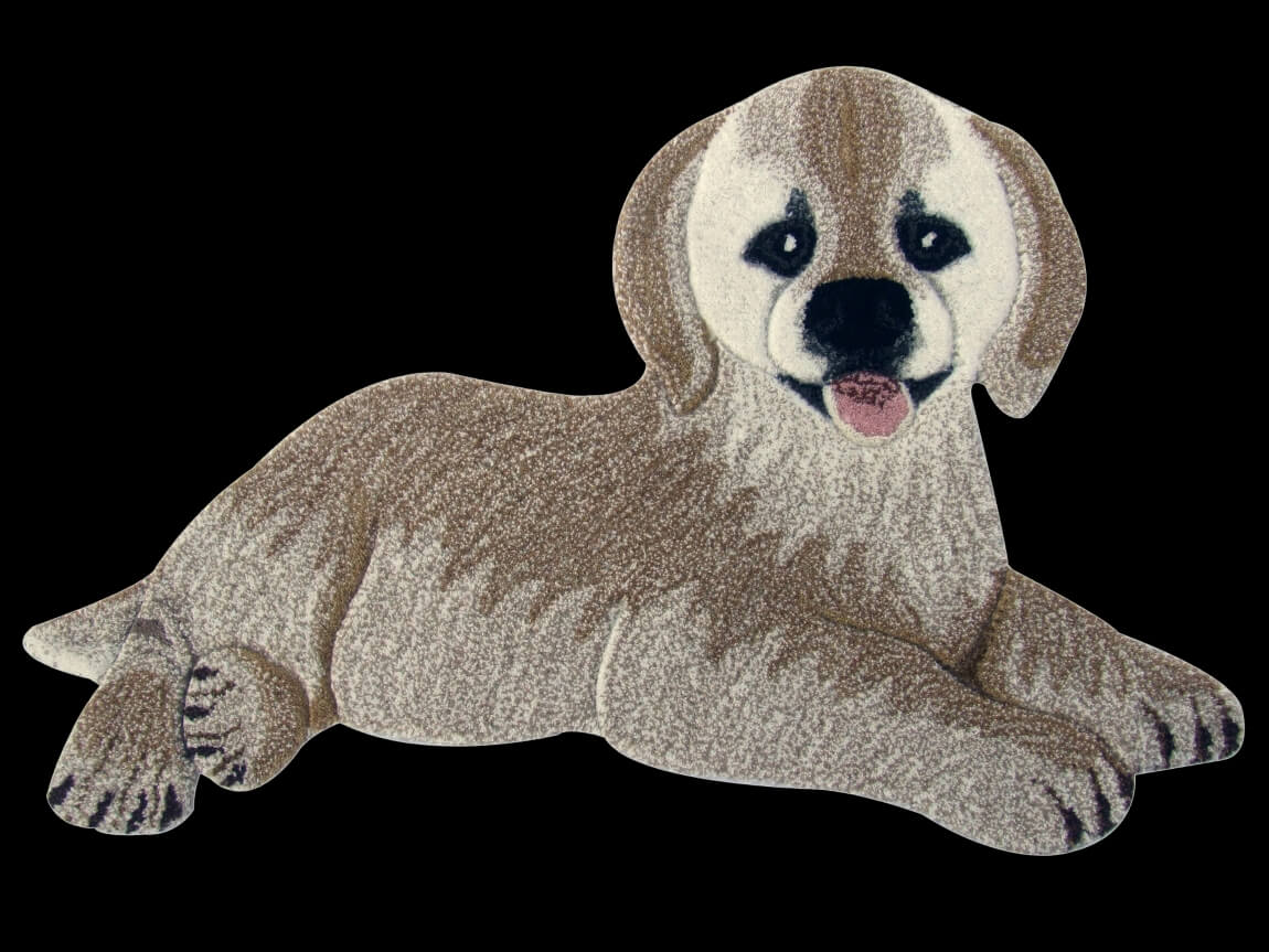 Animals Dog Gold ковер ручной работы из шерсти