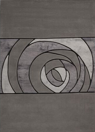 Дизайнерский ковер ручной работы Grey Gravity ☞ Размер: 170 x 240 см