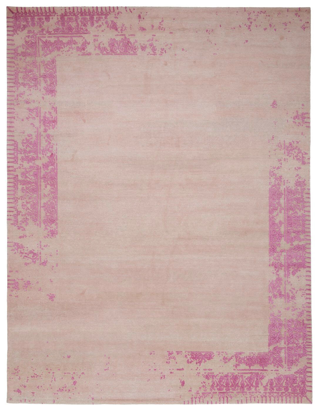 Элитный ковер ручной работы Ferrara Special Border розовый
