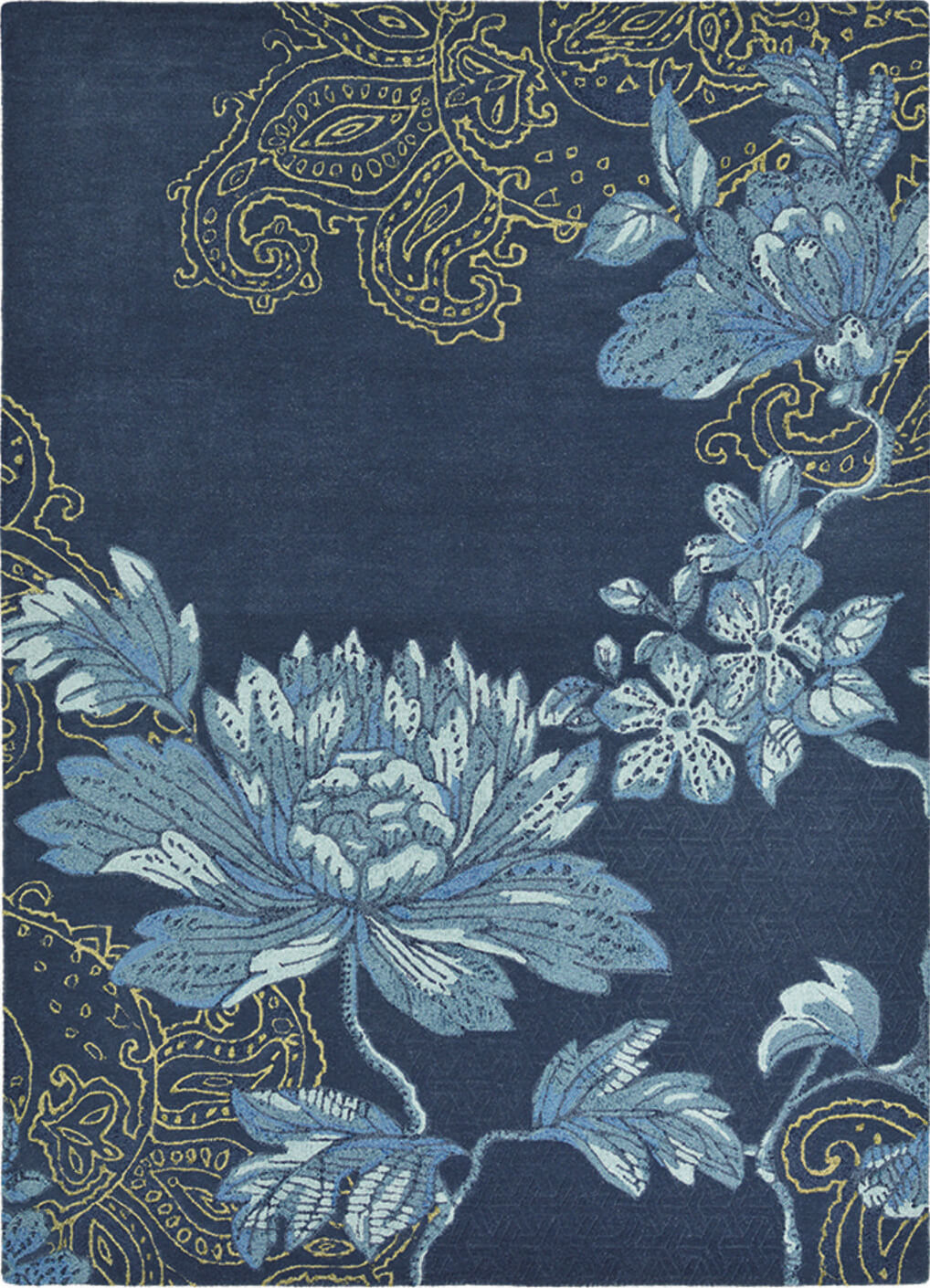 Голландский ковер ручной работы Fable Floral Blue 37508