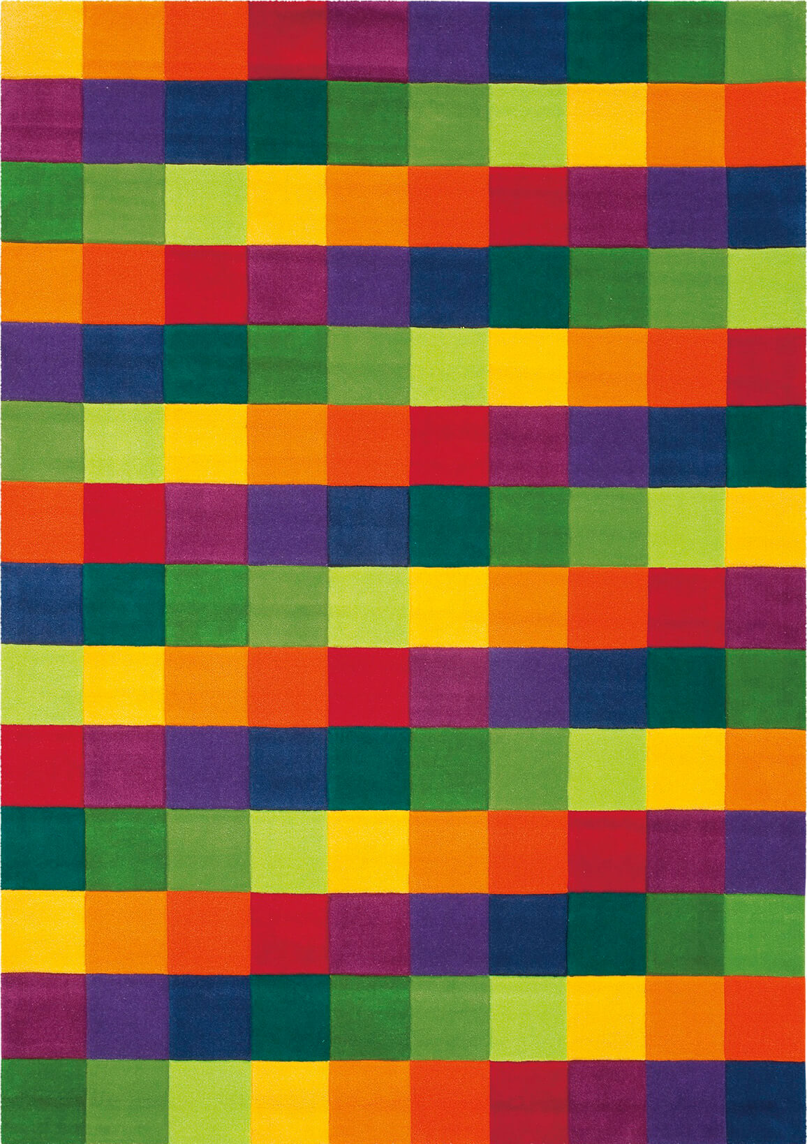 Разноцветный ковер с квадратами Joy 4081-61