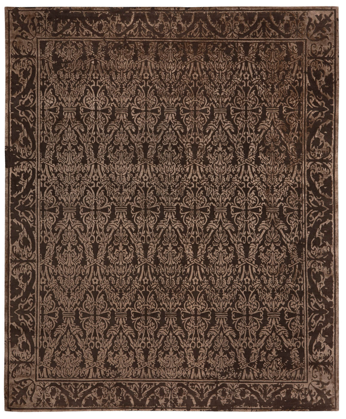 Элитный ковер Alcaraz Little Rocked коричневый из коллекции Яна Ката