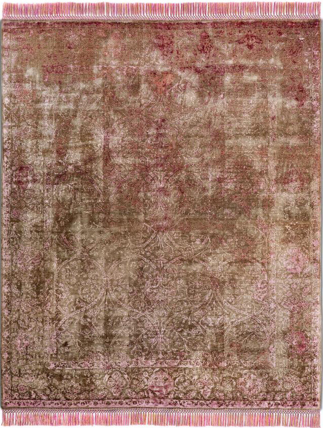 Cтаринный ковер Rajasthan ZeroPile No.3 Ex Eye Candy Pink ☞ Размер: 270 x 360 см