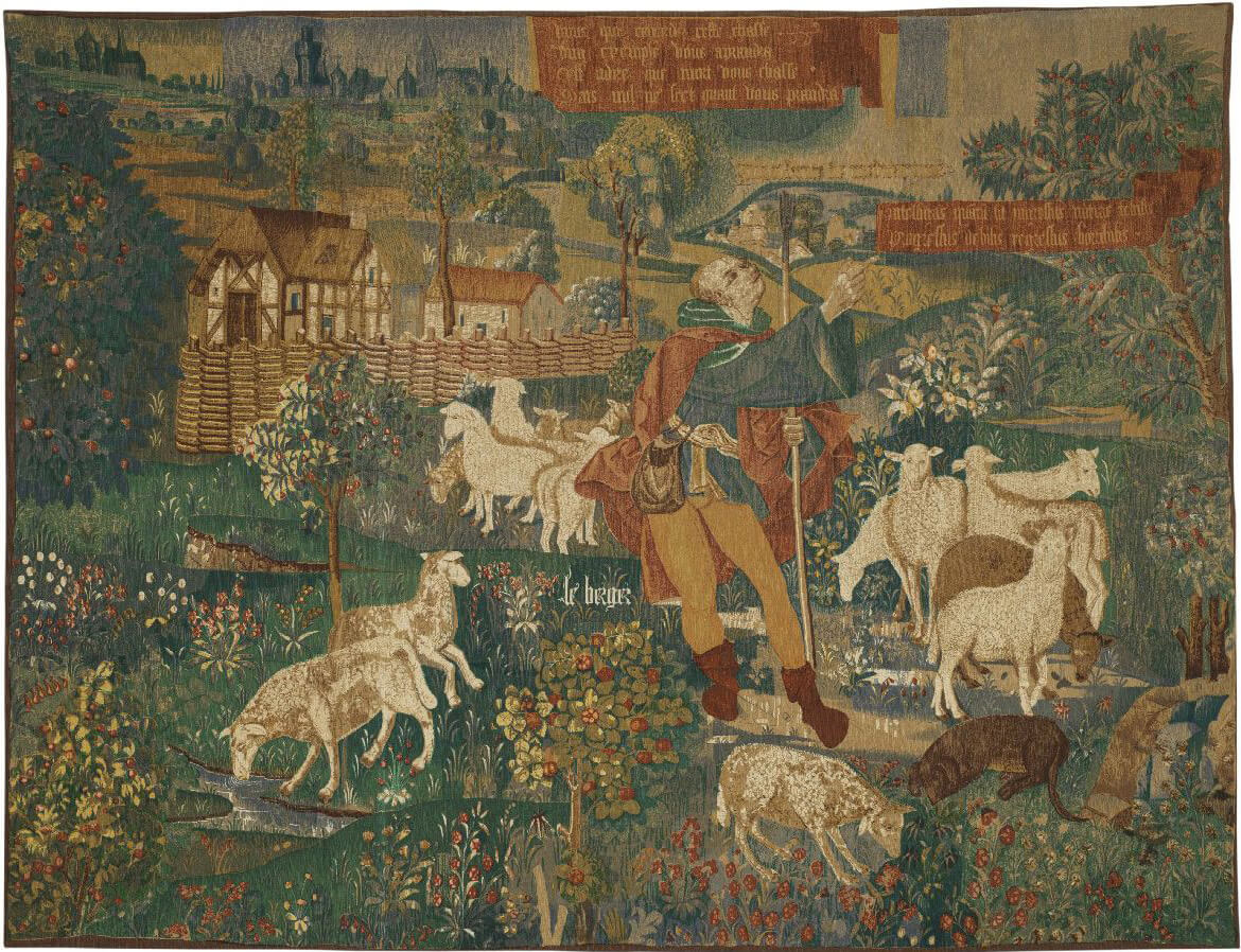 Гобелен «Пастырь» Le Berger ☞ Размер: 198 x 255 см