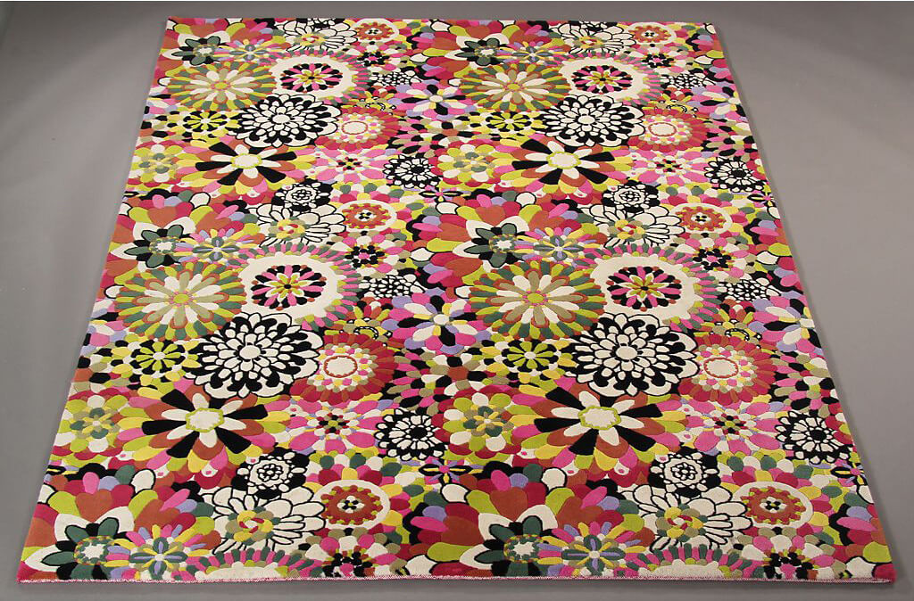 Яркий ковер с цветами Missoni Fleury New T16 ☞ Размер: 170 x 240 см