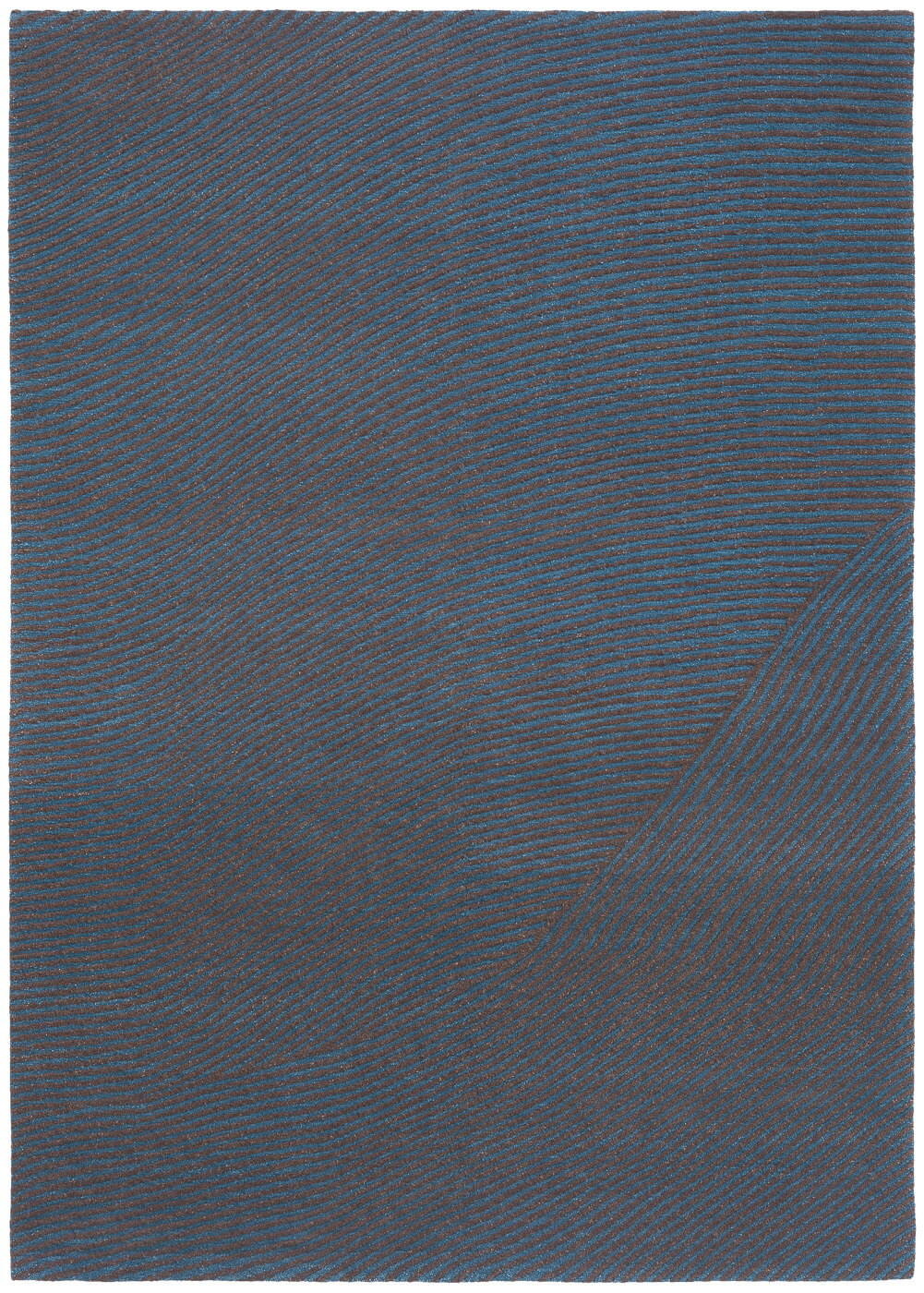 Ковер Waveline 2 синий из коллекции Яна Ката в стиле модерн