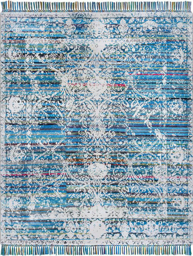 Полосатый ковер Rajasthan Tibetan Eco No.3B 1088 ☞ Размер: 270 x 270 см