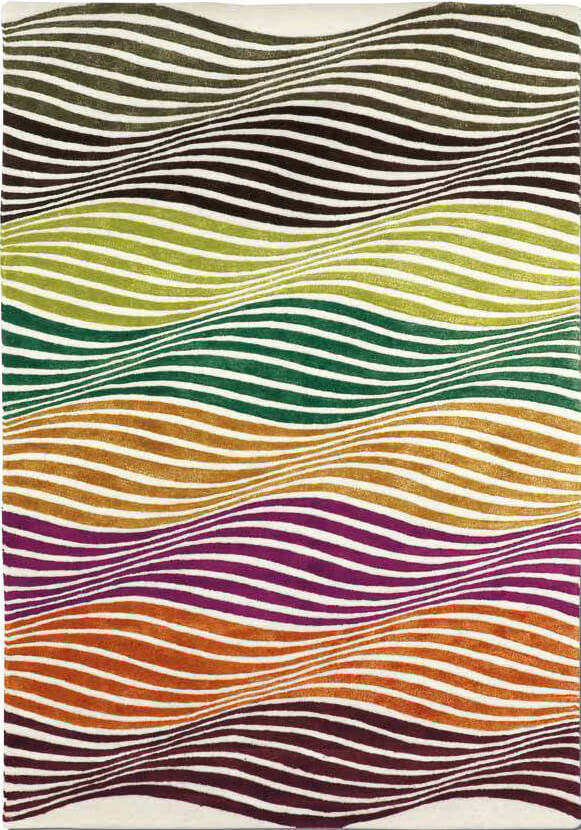 Яркий цветной ковер Missoni Kalahari ☞ Размер: 200 x 300 см