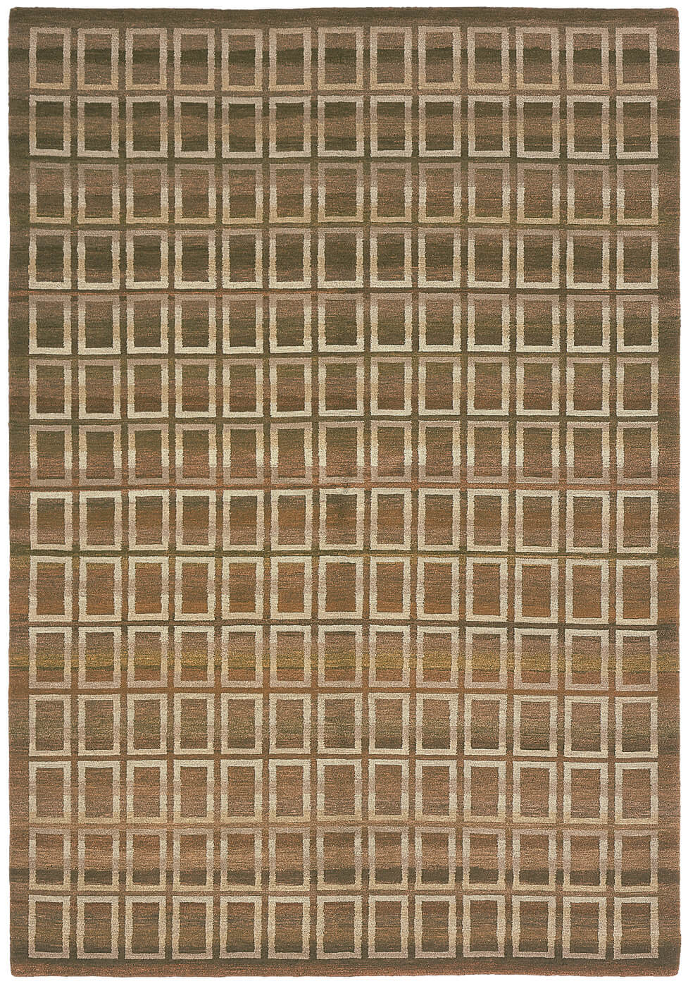 Дизайнерский ковер Gamba Zar Gunti коричневый от Яна Ката
