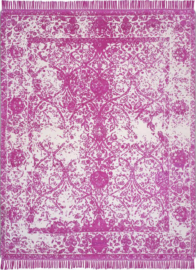 Розовый ковер Rajasthan Tibetan No.03 Eye Candy Pink