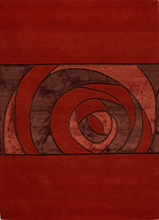 Дизайнерский ковер ручной работы Red Gravity