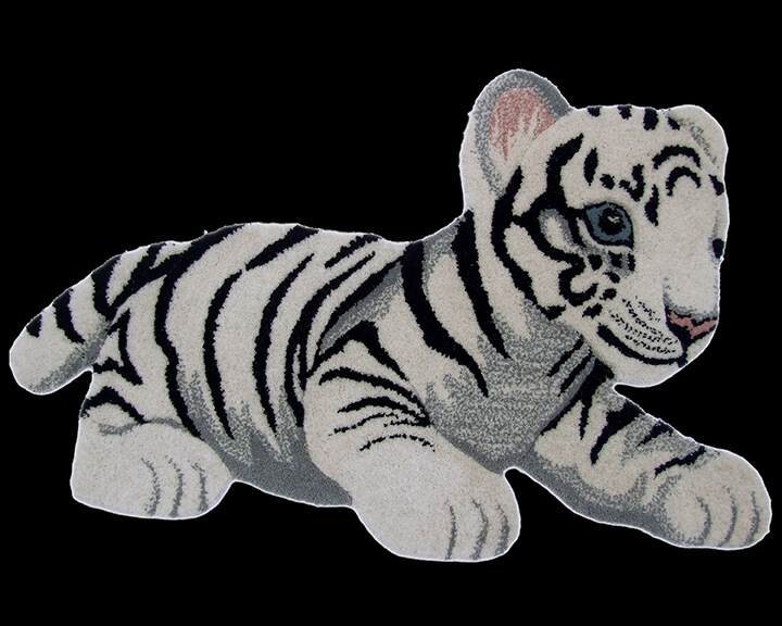 Белый ковер Тигр Animals Tiger Toy White