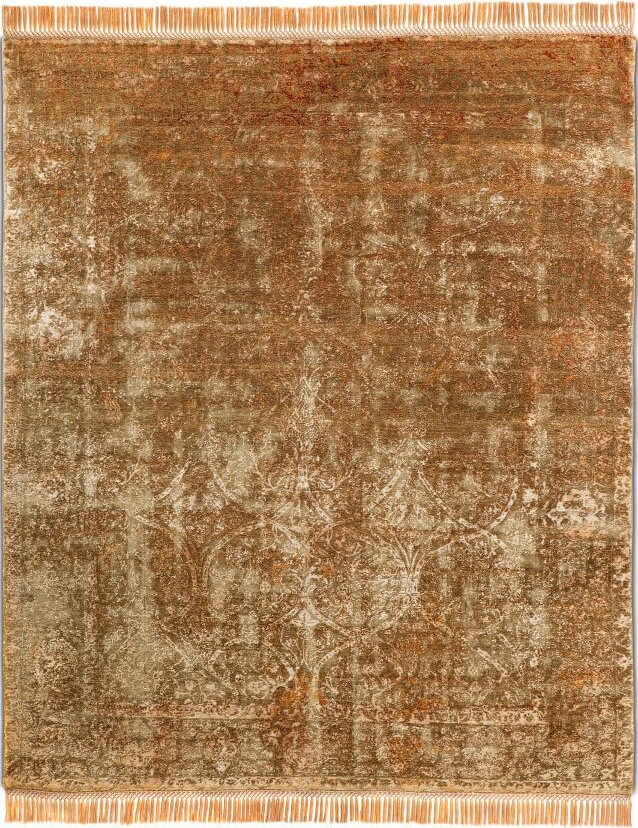 Однотонный ковер Rajasthan ZeroPile No.3 Ex Cooper Orange ☞ Размер: 180 x 270 см