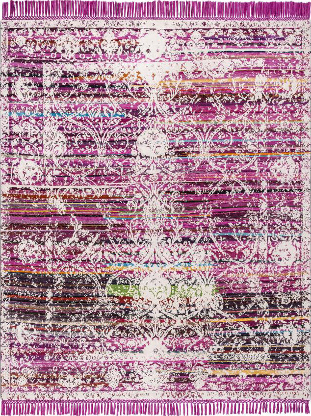 Полосатый ковер Rajasthan Tibetan Eco No.3 0580 ☞ Размер: 270 x 270 см