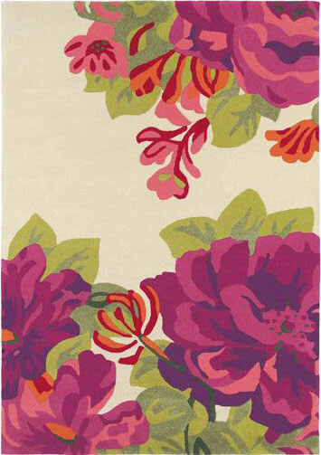 Ковер с рисунком цветов Sanderson Midsummer-Rose