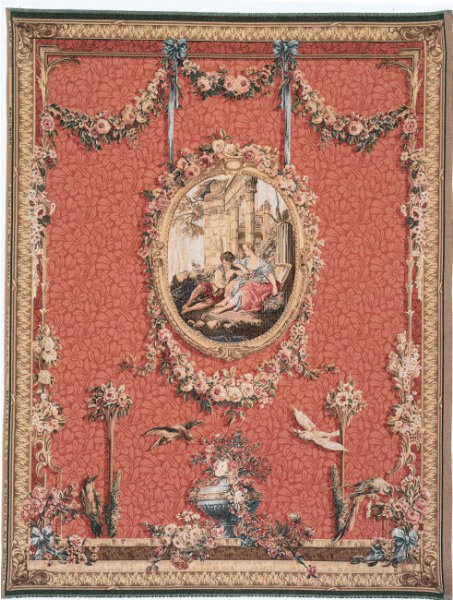 Гобелен «Серенада» Serenade Red Background ☞ Размер: 110 x 150 см