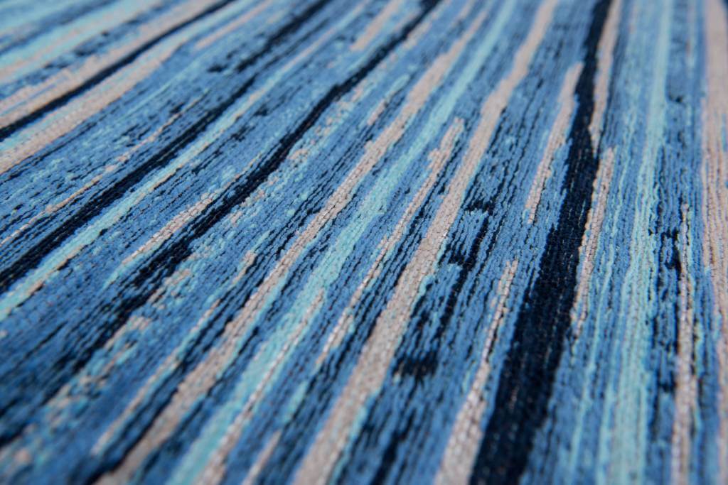 Бельгийский безворсовый ковер Blue Stripes