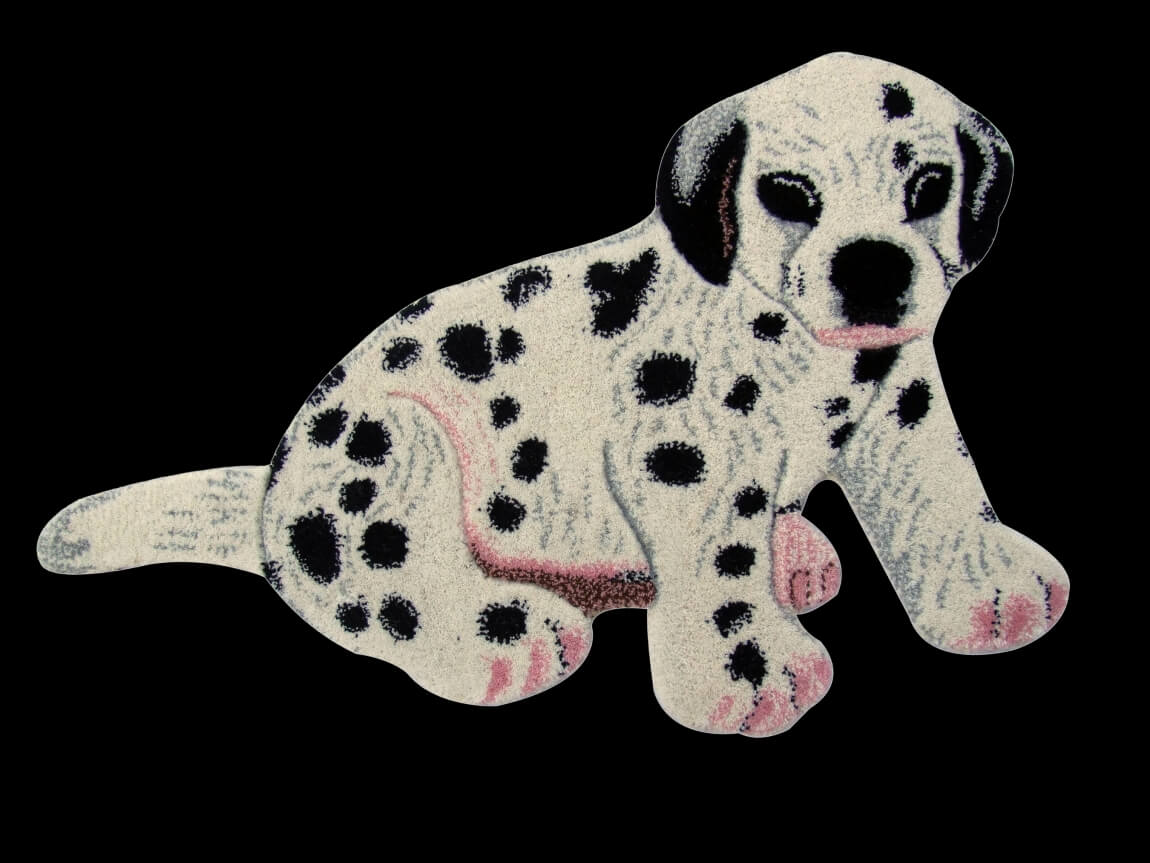 Детский ковер ручной работы Animals Dog Ivory/Black