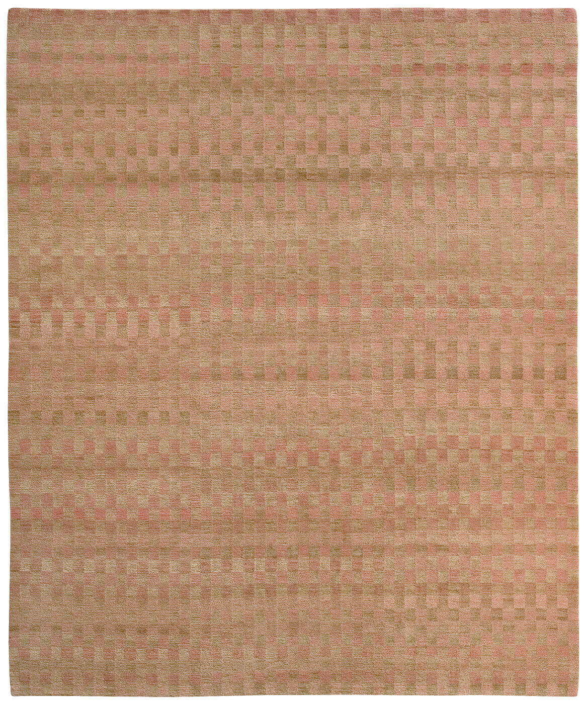 Дизайнерский ковер ручной работы Mauro Checkerboard кремовый
