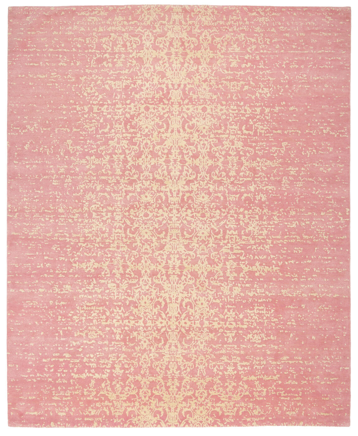 Дизайнерский ковер ручной работы Milano Stomped розовый