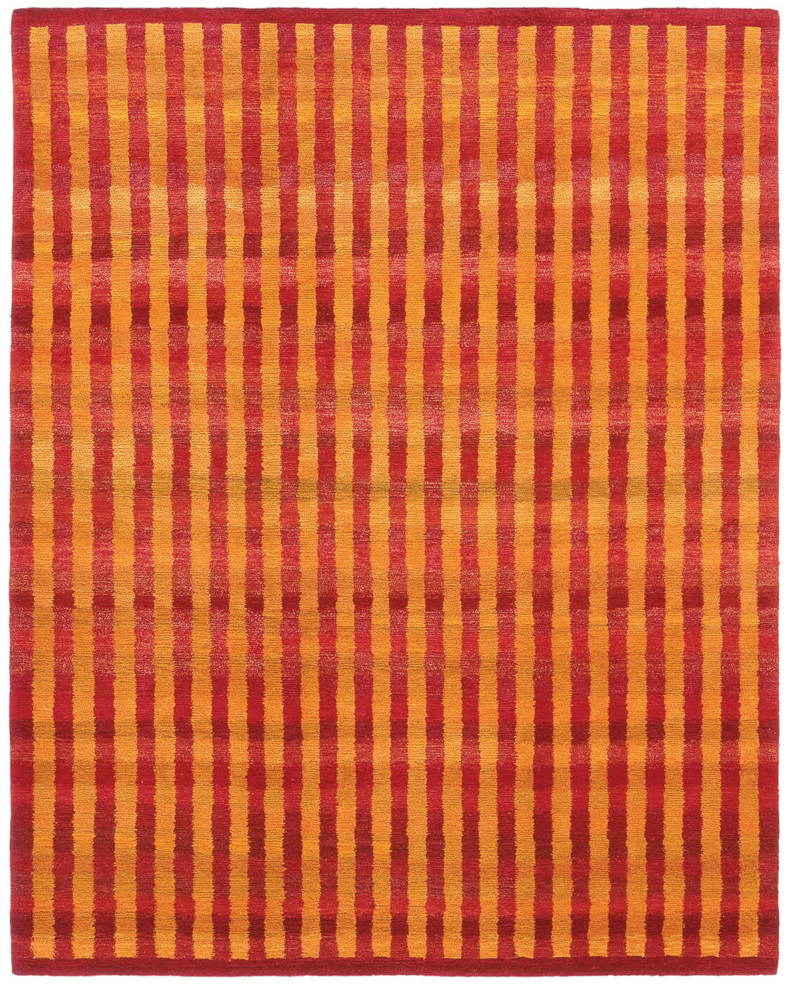 Ковер Gama Vertical Stripes оранжевый от элитного бренда Jan Kath